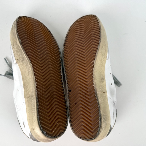 GOLDEN GOOSE Superstar White Silver Gray Sneakers 38, 8 - Picture 11 of 13